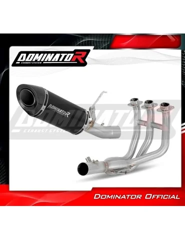 Ligne d'échappement complète inox Dominator HP8 Noir pour Triumph Street Triple 765 RS (2024-2025)
