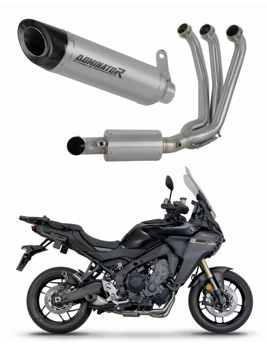 Ligne d'échappement complète Dominator HP8 Titane EX pour Yamaha Tracer 9 / GT 2025-2026, vue 1