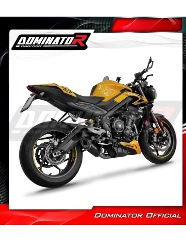Ligne d'échappement complète inox Dominator HP8 Noir pour Triumph Street Triple 765 S / R / RS (2023-2024)