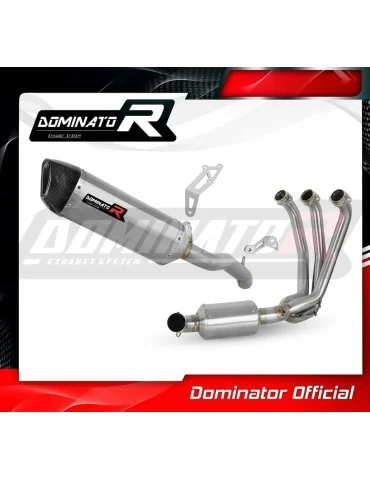 Ligne d'échappement complète inox Dominator HP6 EX pour Yamaha Tracer 9 / GT (2021-2024)