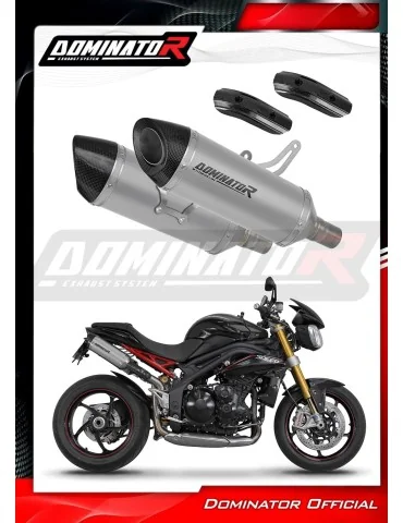 Silencieux slip-on Dominator HP8 Titane pour Triumph Speed Triple 1050 (2011-2016)