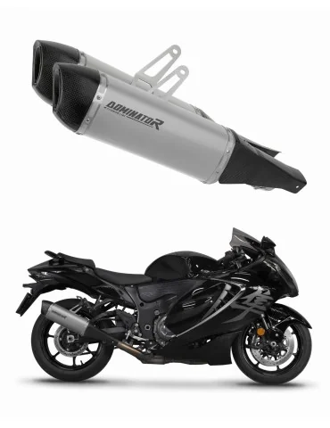 Silencieux slip-on Dominator HP6 Titane pour Suzuki GSX 1300 R Hayabusa (2021-2026)