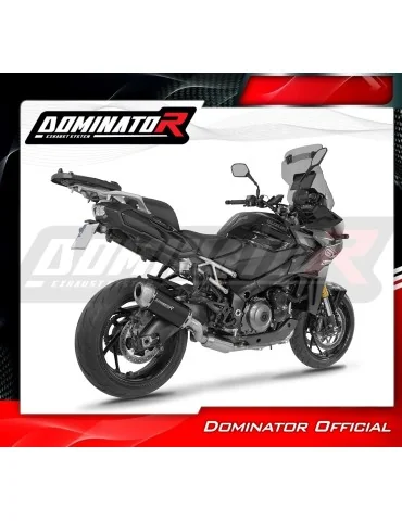 Ligne d'échappement complète inox Dominator S6 Noir EX pour Suzuki GSX-S 1000 GX (2025-2026)