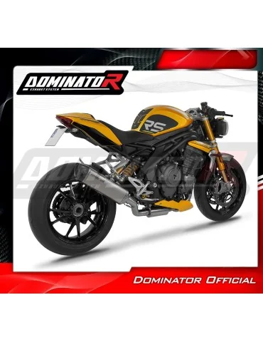 Ligne d'échappement complète Dominator HP6 Titane pour Triumph Speed Triple 1200 RS / RR (2021-2024)