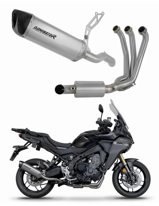 Ligne d'échappement complète Dominator HP6 Titane EX pour Yamaha Tracer 9 / GT 2025-2026, vue 1
