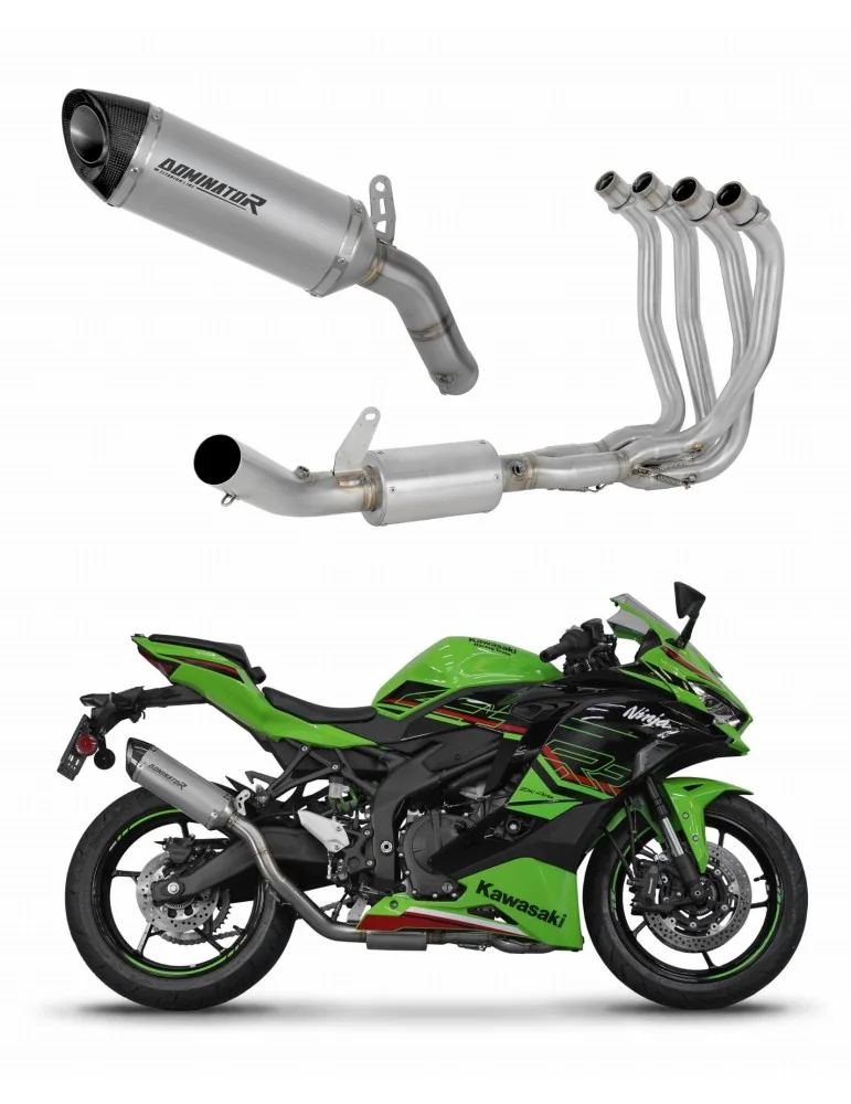 Ligne d'échappement complète Dominator HP8 Titane pour Kawasaki ZX-4R / RR (2023-2024)