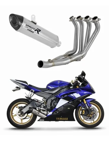 Ligne d'échappement complète inox Dominator HP8 pour Yamaha YZF R6 (2006-2016)