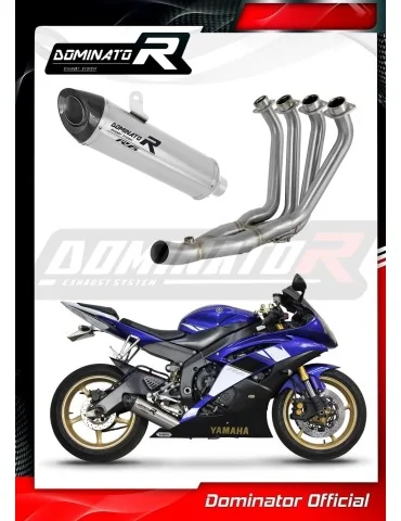 Ligne d'échappement complète inox Dominator HP8 pour Yamaha YZF R6 (2006-2016)