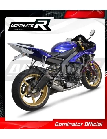 Ligne d'échappement complète inox Dominator HP8 pour Yamaha YZF R6 (2006-2016)