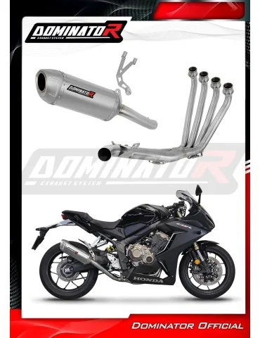 Ligne d'échappement complète inox Dominator S6 pour Honda CBR 650 R (2019-2023)