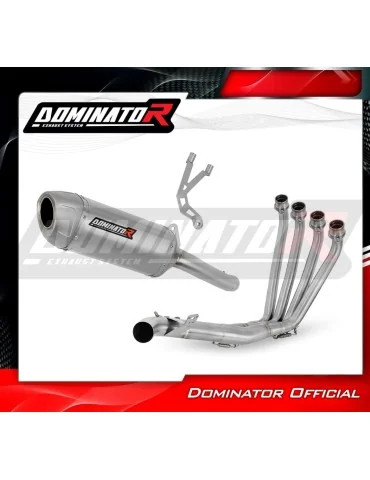 Ligne d'échappement complète inox Dominator S6 pour Honda CBR 650 R (2019-2023)