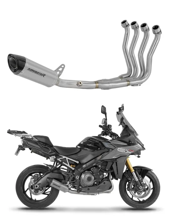 Ligne d'échappement complète Dominator HP8 Titane pour Suzuki GSX-S 1000 GX 2025-2026, vue 1