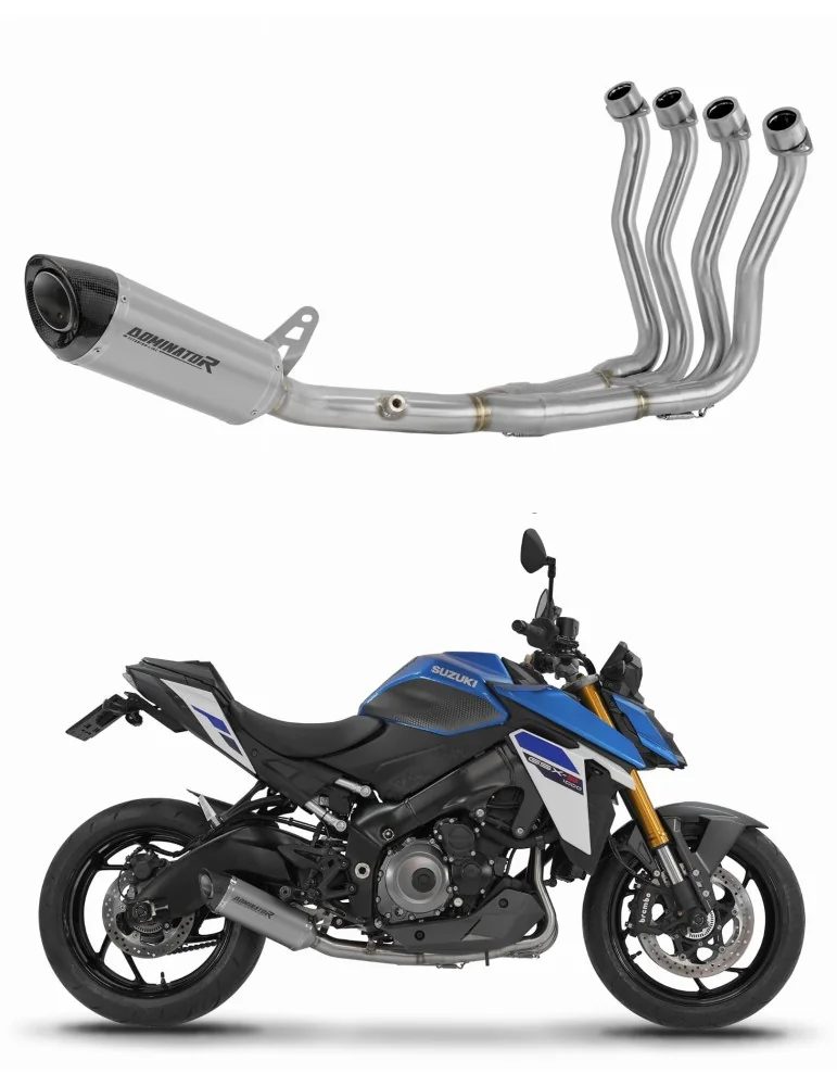Ligne d'échappement complète Dominator HP8 Titane pour Suzuki GSX-S 1000 / 1000 GT / 950 (2025)
