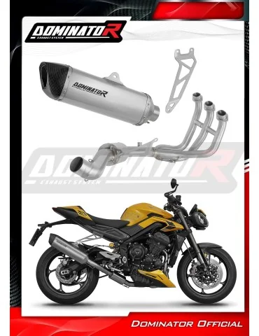 Ligne d'échappement complète Dominator HP6 Titane pour Triumph Street Triple 765 RS (2024-2025)