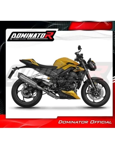 Ligne d'échappement complète Dominator HP6 Titane pour Triumph Street Triple 765 RS (2024-2025)