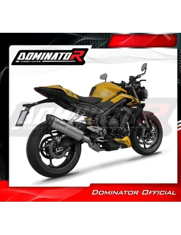 Ligne d'échappement complète Dominator HP6 Titane pour Triumph Street Triple 765 S / R / RS (2023-2024)