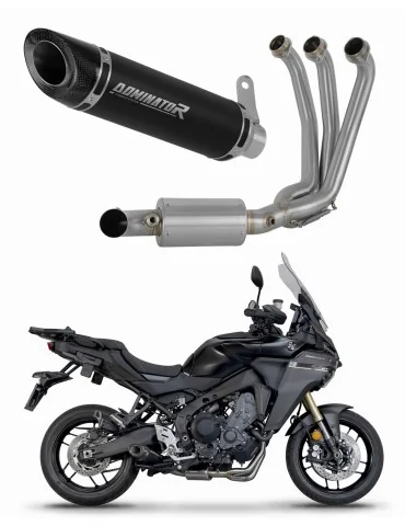 Ligne d'échappement complète inox Dominator HP8 Noir EX pour Yamaha Tracer 9 / GT (2025-2026)