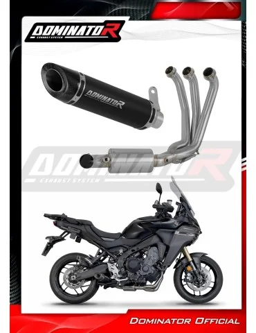 Ligne d'échappement complète inox Dominator HP8 Noir EX pour Yamaha Tracer 9 / GT (2025-2026)
