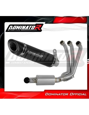 Ligne d'échappement complète inox Dominator HP8 Noir EX pour Yamaha Tracer 9 / GT (2025-2026)