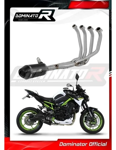 Ligne d'échappement complète inox Dominator HP3 Noir pour Kawasaki Z 900 A2 Low Level (2017-2019)