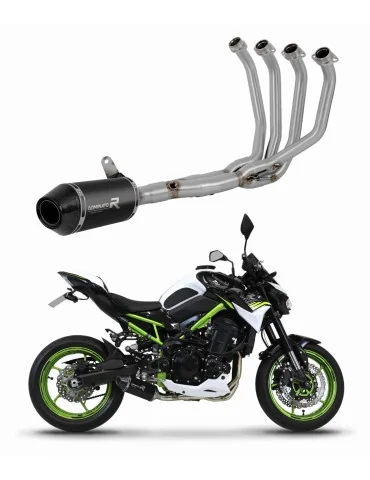 Ligne d'échappement complète inox Dominator HP3 Noir pour Kawasaki Z 900 A2 Low Level (2020-2024)