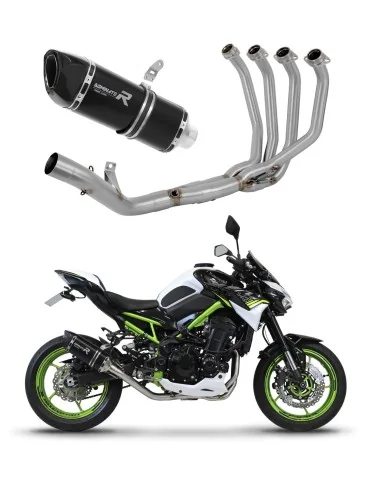 Ligne d'échappement complète inox Dominator HP6 Noir pour Kawasaki Z 900 A2 (2020-2024)