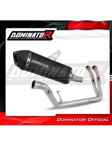 Ligne d'échappement complète inox Dominator HP7 Noir pour Benelli TRK 702 / TRK 702X (2023-2024)