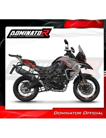 Ligne d'échappement complète inox Dominator HP7 Noir pour Benelli TRK 702 / TRK 702X (2023-2024)