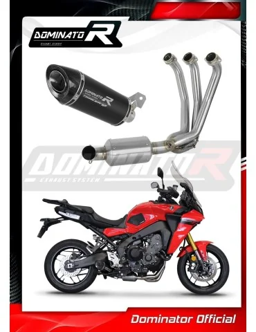 Ligne d'échappement complète inox Dominator HP8 Noir EX pour Yamaha Tracer 9 / GT (2021-2024)