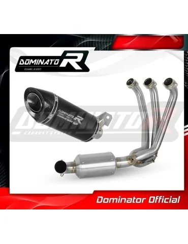 Ligne d'échappement complète inox Dominator HP8 Noir EX pour Yamaha Tracer 9 / GT (2021-2024)