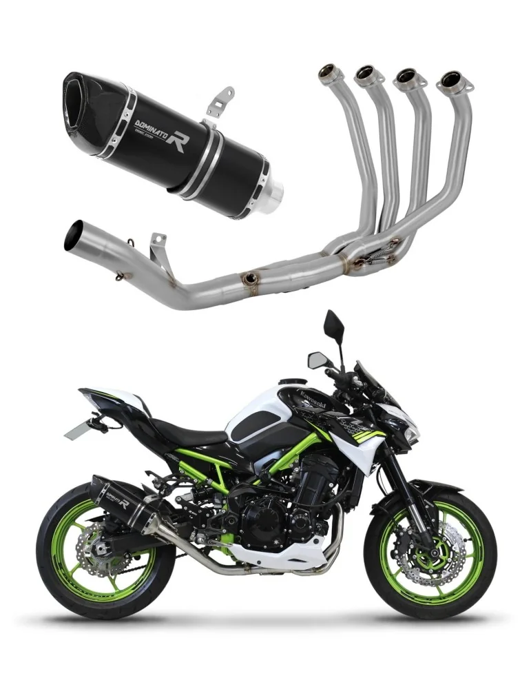 Ligne d'échappement complète inox Dominator HP6 Noir pour Kawasaki Z 900 (2020-2024)