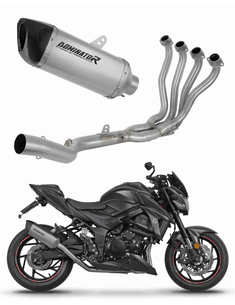 Ligne d'échappement complète Dominator HP6 Titane pour Suzuki GSX-S 750 (2017-2020)