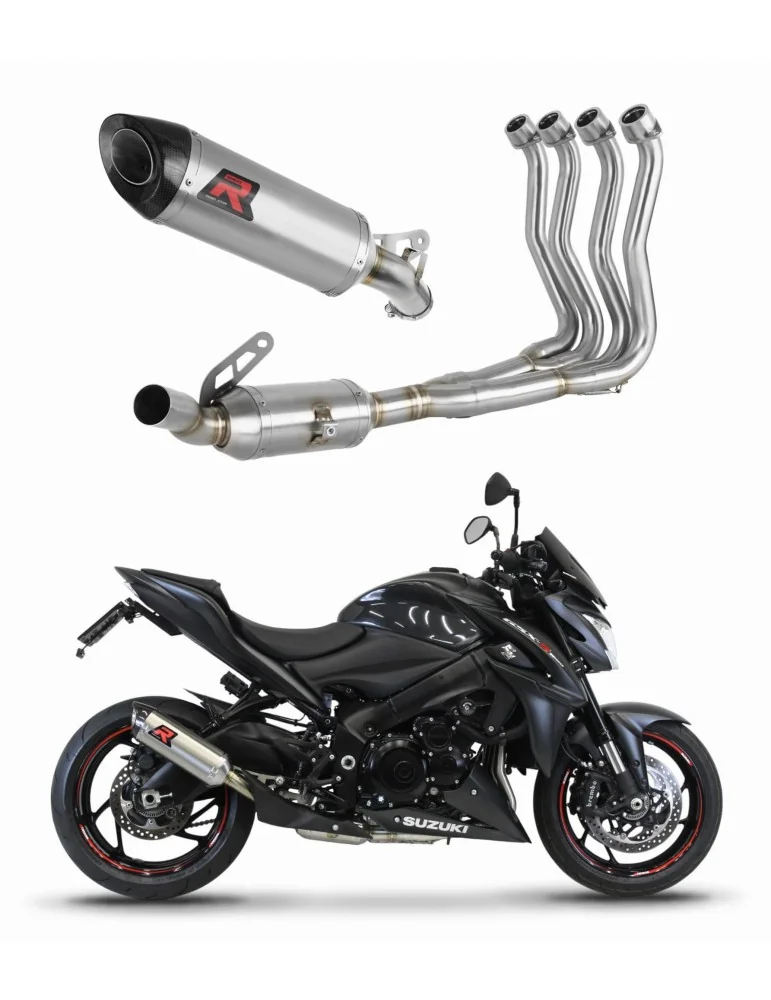 Ligne d'échappement complète inox Dominator HP8 pour Suzuki GSX-S 1000 / F (2015-2020) - réf. SU101DEXF
