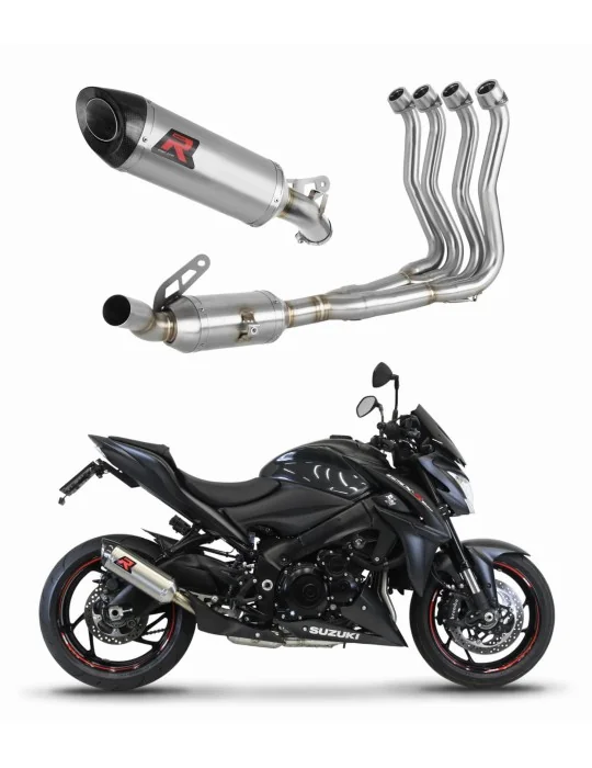 Ligne d'échappement complète inox Dominator HP8 pour Suzuki GSX-S 1000 / F 2015-2020, vue 1