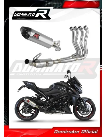 Ligne d'échappement complète inox Dominator HP8 pour Suzuki GSX-S 1000 / F (2015-2020) - réf. SU101DEXF