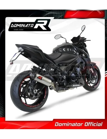 Ligne d'échappement complète inox Dominator HP8 pour Suzuki GSX-S 1000 / F (2015-2020) - réf. SU101DEXF