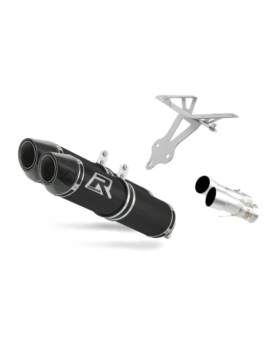 Silencieux slip-on Dominator HP2 Noir pour Ducati 999 2001-2006, vue 1