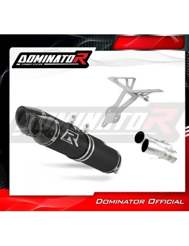 Silencieux slip-on Dominator HP2 Noir pour Ducati 999 (2001-2006)