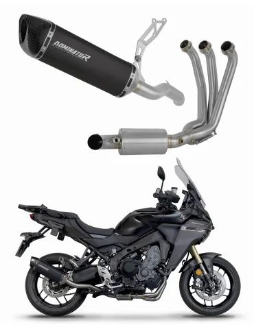 Ligne d'échappement complète inox Dominator HP6 Noir EX pour Yamaha Tracer 9 / GT (2025-2026)