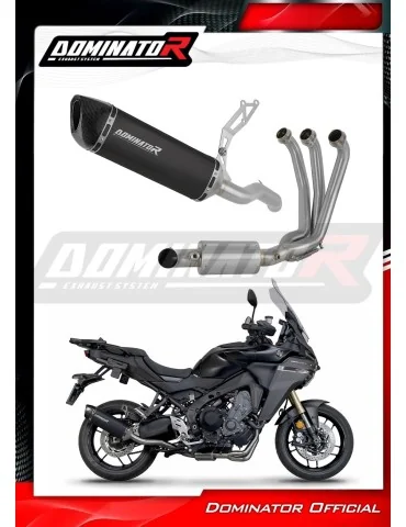Ligne d'échappement complète inox Dominator HP6 Noir EX pour Yamaha Tracer 9 / GT (2025-2026)