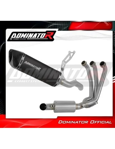 Ligne d'échappement complète inox Dominator HP6 Noir EX pour Yamaha Tracer 9 / GT (2025-2026)