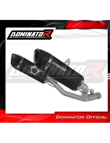 Silencieux slip-on Dominator HP6 Noir pour Suzuki GSXR 1000 K9 L0 L1 (2009-2011)