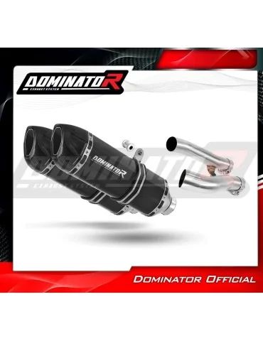 Silencieux slip-on Dominator HP1 Noir pour Yamaha XJR 1300 (1999-2006)