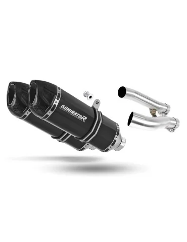 Silencieux slip-on Dominator HP1 Noir pour Yamaha XJR 1200 (1995-1998)