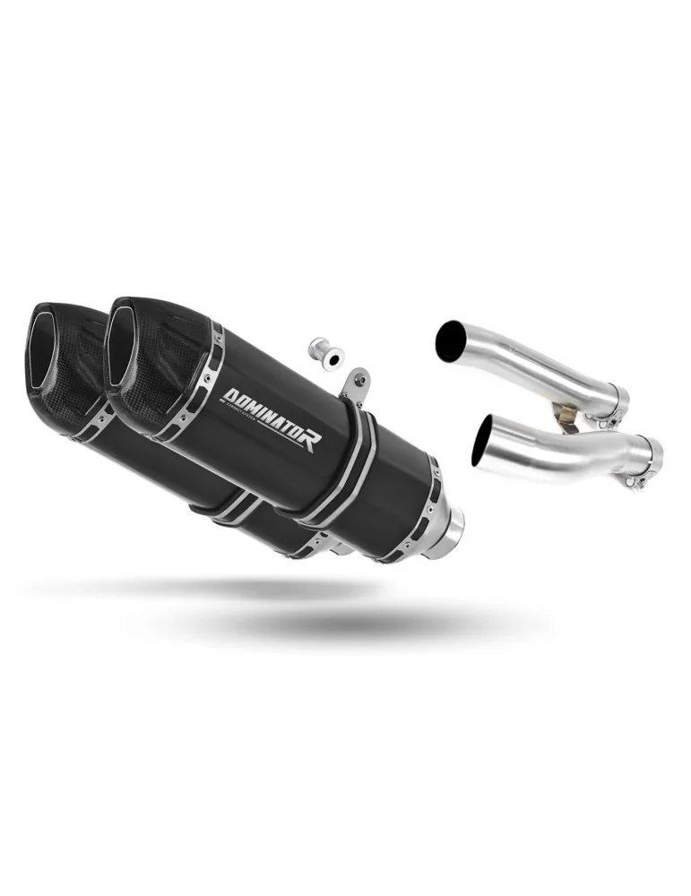 Silencieux slip-on Dominator HP1 Noir pour Yamaha XJR 1200 (1995-1998)
