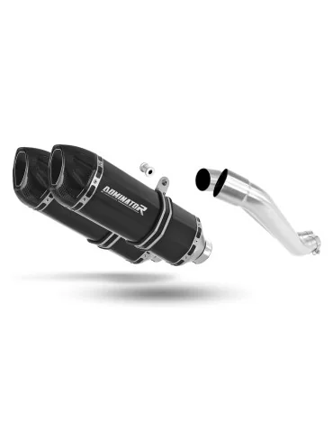 Silencieux slip-on Dominator HP1 Noir pour Yamaha BT 1100 Bulldog (2001-2007)