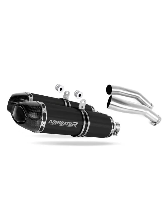 Silencieux slip-on Dominator HP1 Noir pour Yamaha YZF R1 1000 RN19 2007-2008, vue 1
