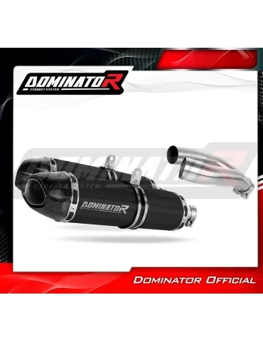 Silencieux slip-on Dominator HP1 Noir pour Yamaha YZF R1 1000 RN12 (2004-2006)