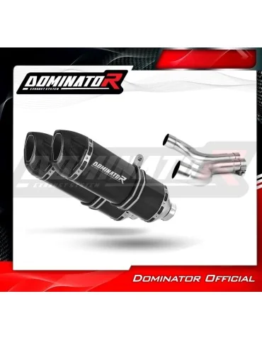 Silencieux slip-on Dominator HP1 Noir pour Yamaha XJ 600 Diversion (1992-2004)