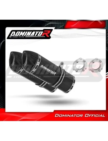 Silencieux bolt-on Dominator HP1 Noir pour Suzuki TL 1000 R (1997-2000)